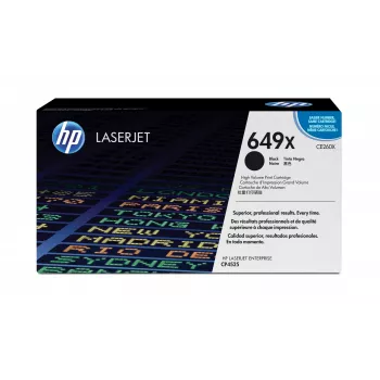 HP 649X didelės išeigos juoda originali LaserJet tonerio kasetė