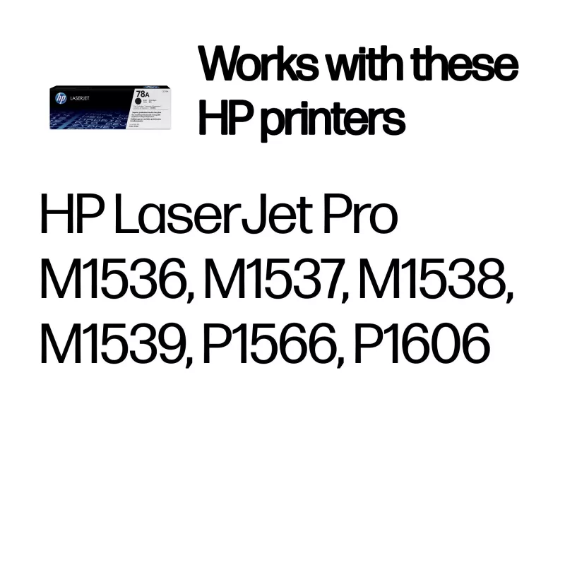 HP 78A Original LaserJet juodos spalvos kasetė, 2100 puslapių, juoda, 1 vnt.