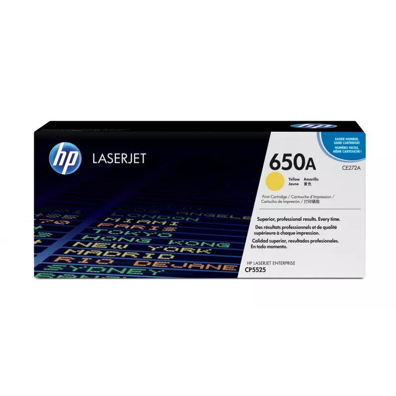 Tonero kasetė HP 650A, geltona, 13000 puslapių