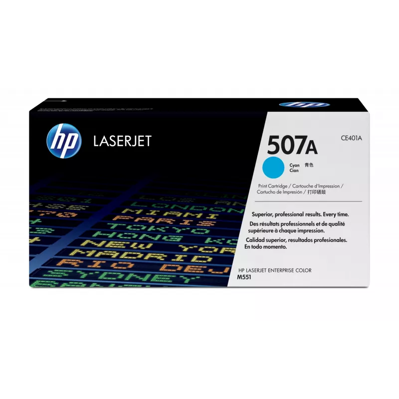 HP 507A Žydra originali LaserJet tonerio kasetė, 6000 puslapių, Žydra, 1 vnt.