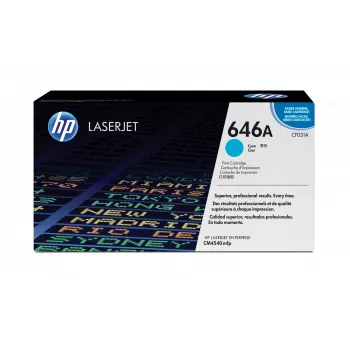 HP 646A Žydra Originali LaserJet tonerio kasetė, 12500 puslapių, Žydra, 1 vnt.