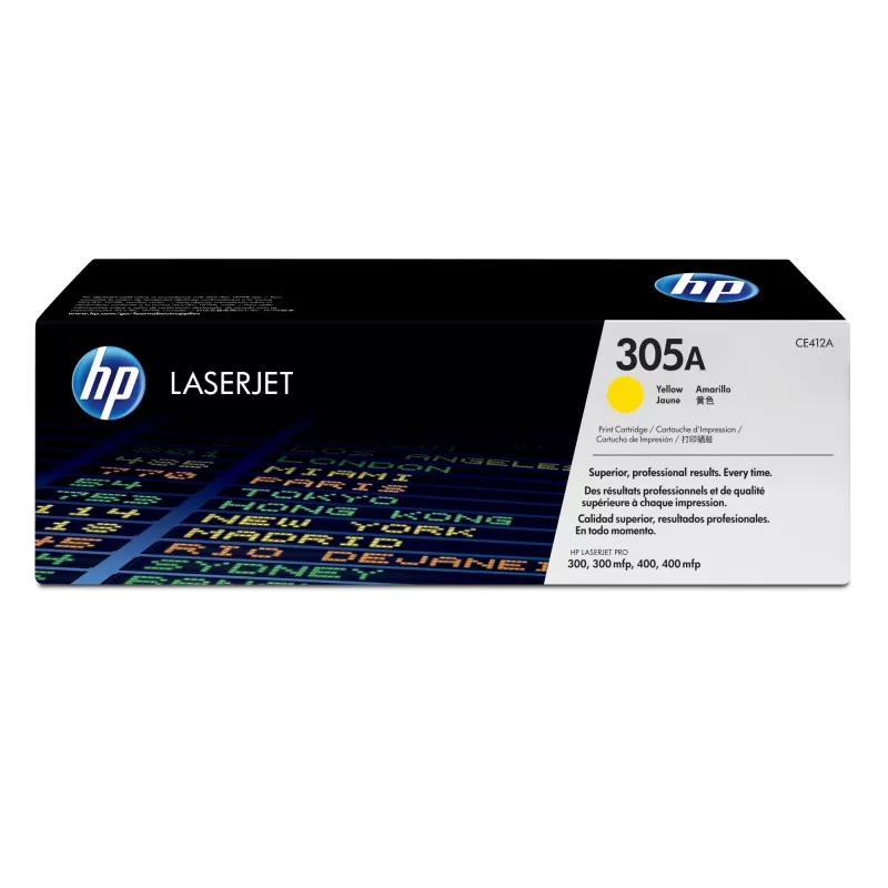 HP 305A geltona originali LaserJet tonerio kasetė, 2600 puslapių, Geltona, 1 vnt.