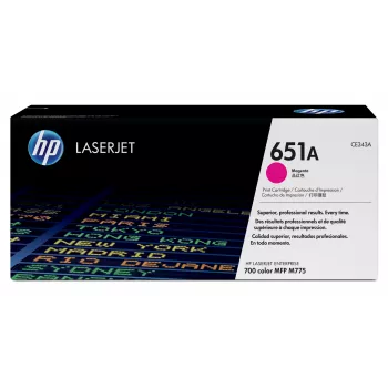 HP 651A Purpurinė Originali LaserJet dažomųjų miltelių kasetė, 16000 puslapių, Purpurinė, 1 vnt.