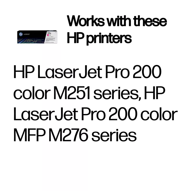 HP 131A Purpurinė originali LaserJet tonerio kasetė, 1800 puslapių, Purpurinė, 1 vnt.