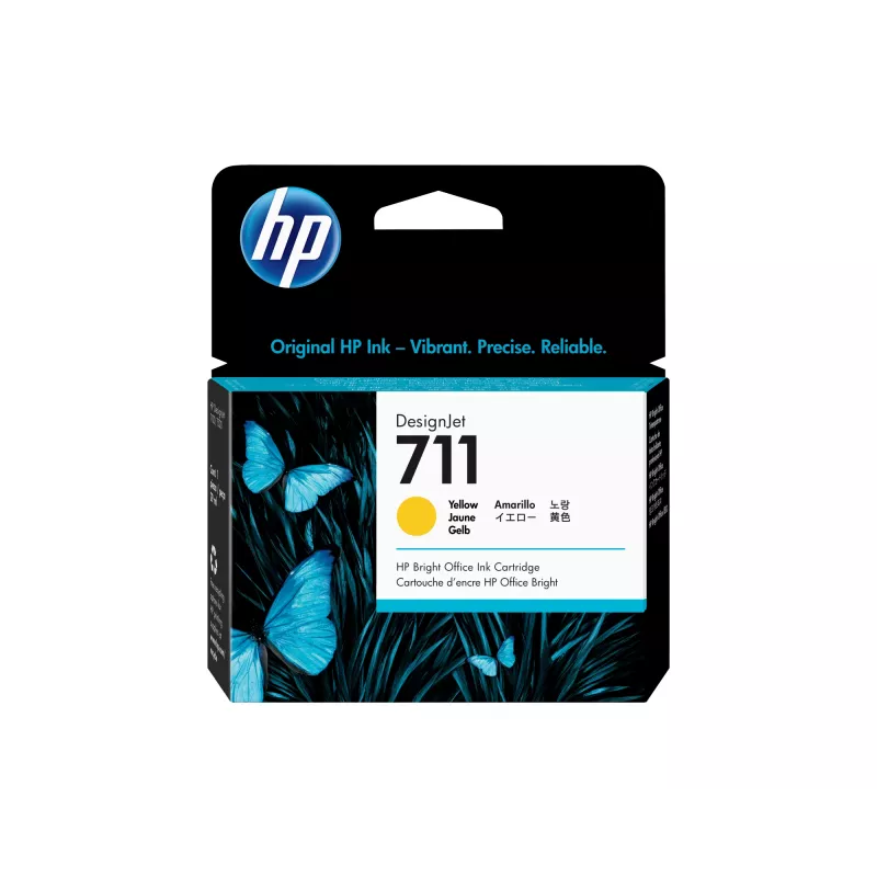 HP 711 29 ml geltona DesignJet rašalo kasetė