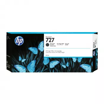 “HP 727” 300 ml matinės juodos spalvos “DesignJet” rašalo kasetė