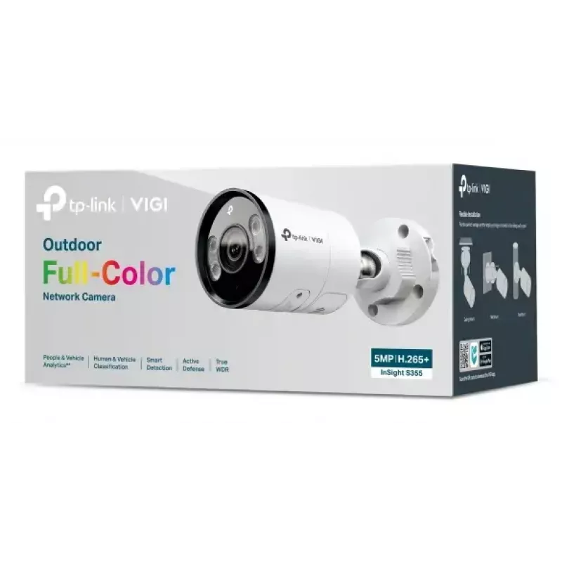 TP-Link INSIGHT S355 Bullet IP apsaugos kamera lauko 2880 x 1620 pikselių sieninė