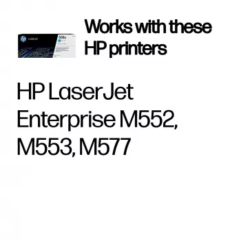 HP 508A Cyan Original LaserJet Toner kasetė, 5000 puslapių, Cyan, 1 vnt.