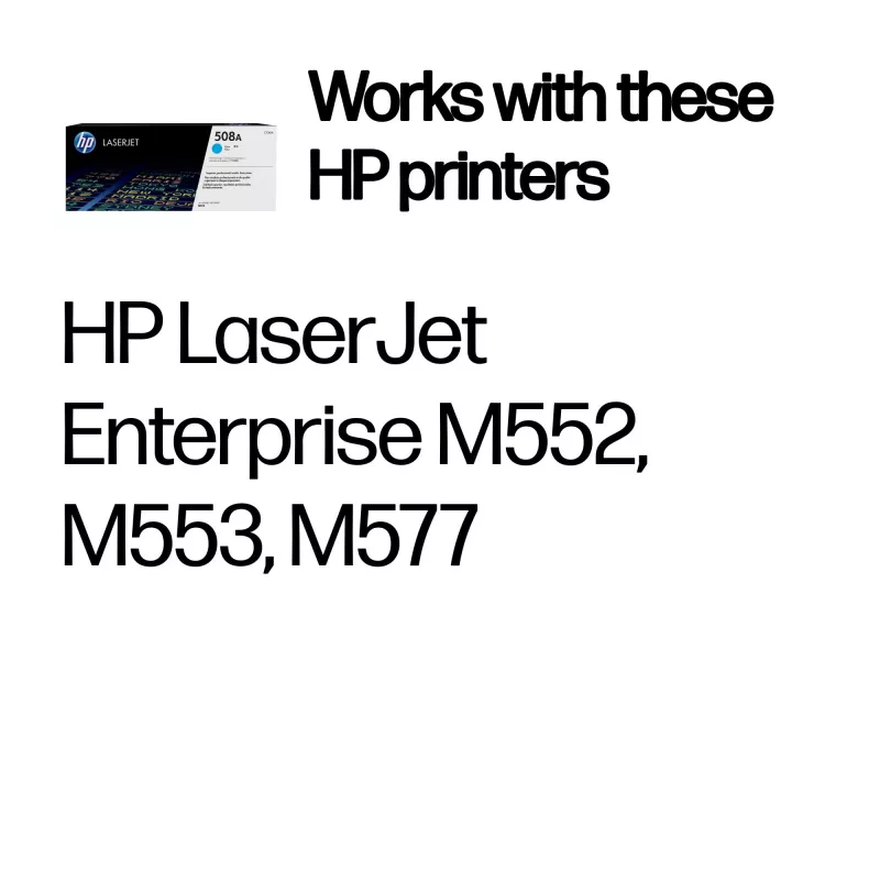 HP 508A Cyan Original LaserJet Toner kasetė, 5000 puslapių, Cyan, 1 vnt.