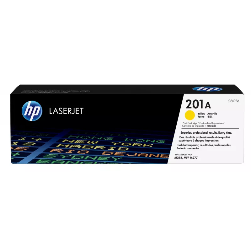 Tonerių kasetė HP CF402A 201A 1400 puslapių geltona