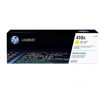 HP 410X didelės išeigos geltona originali LaserJet tonerio kasetė, 5000 puslapių, geltona, 1 vnt.