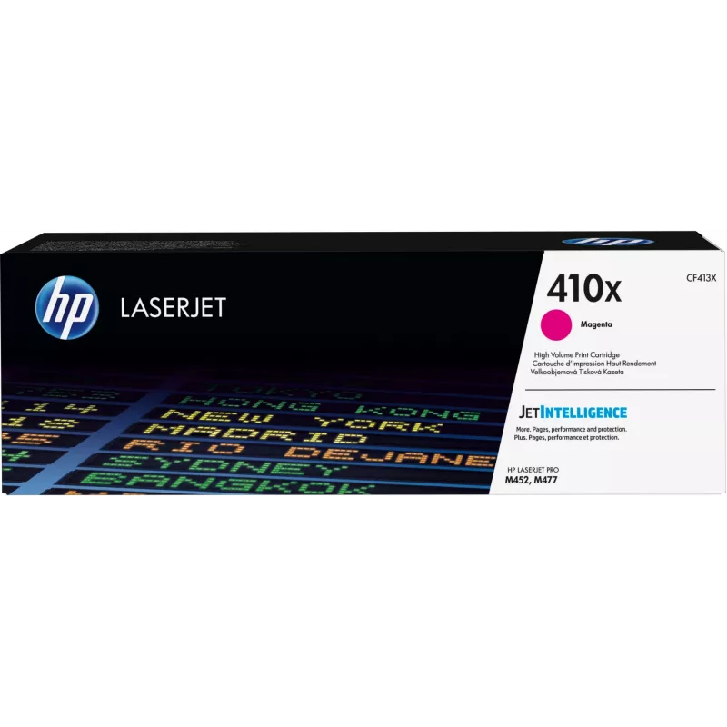 HP 410X didelės išeigos purpurinė originali LaserJet tonerio kasetė