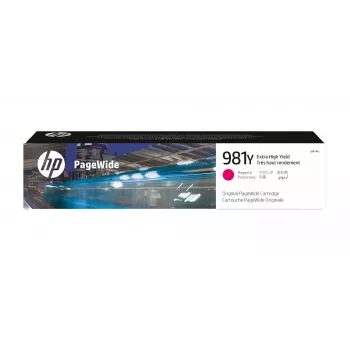 HP 981Y ypač didelės išeigos magenta originali PageWide kasetė