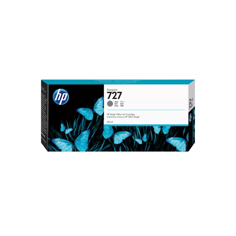 HP 727 300 ml pilka „DesignJet“ rašalo kasetė