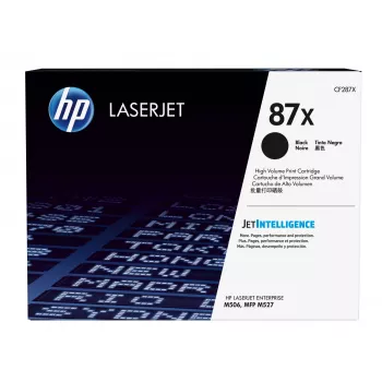 HP 87X didelės išeigos juodas originalus „LaserJet“ kasečių toneris, 18000 puslapių, juoda, 1 vnt.