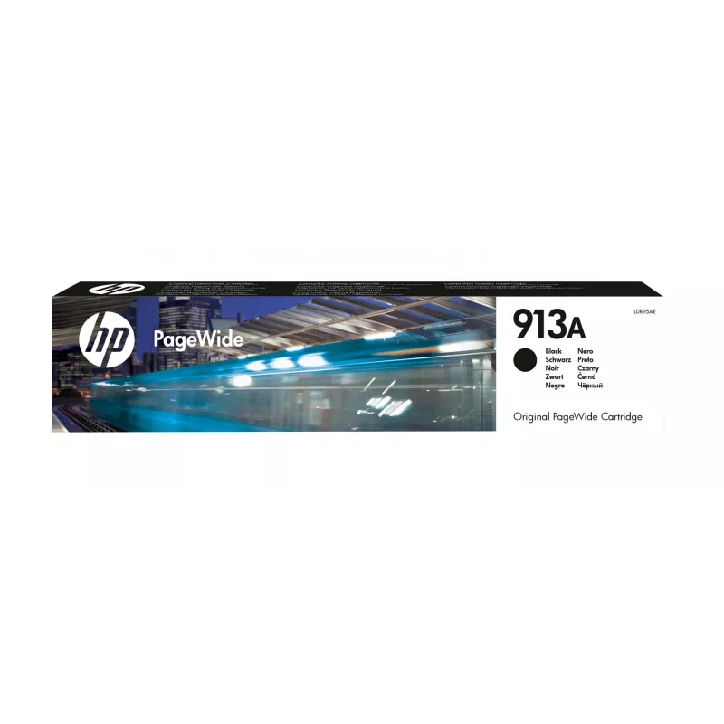 HP 913A Juoda originali PageWide kasetė, Juoda, 1 vnt., 3500 puslapių