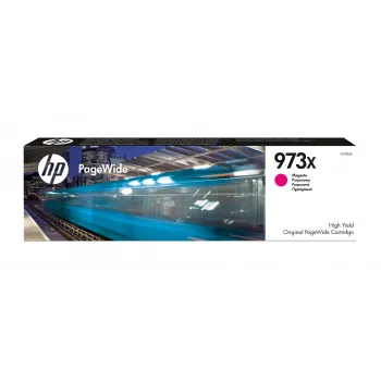 HP 973X didelės išeigos Purpurinė originali PageWide kasetė, Purpurinė, 1 vnt., 7000 puslapių