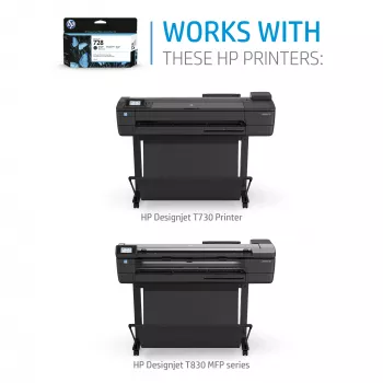 HP 728 300 ml purpurinis „DesignJet“ rašalo kasetė