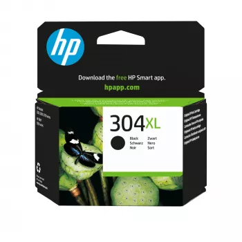 HP 304XL Juoda originali rašalo kasetė, Juoda, 1 vnt., 300 puslapių