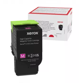 Xerox Genuine ® C310 spalvoto spausdintuvo / C315 spalvoto daugiafunkcio spausdintuvo purpurinis didelės talpos dažų kasetė (5500 puslapių) - 006R04366