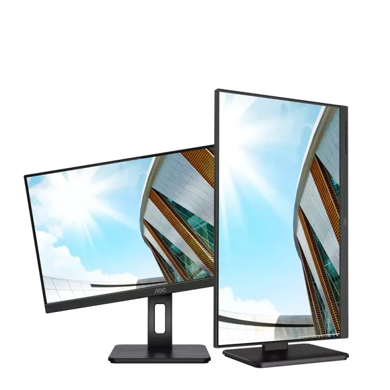 AOC U27P2CA kompiuterio monitorius 68,6 cm (27 colių) 3840 x 2160 pikselių 4K Ultra HD LED juodas