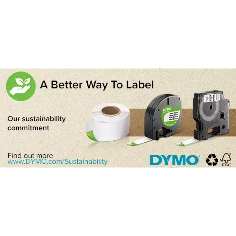 DYMO Authentic LabelWriter Didelės siuntų etiketės / vardinės kortelės | 54 mm x 101 mm | Lipnios | 220 lengvai atskiriamų etikečių ritinėlis | skirtos LabelWriter etikečių spausdintuvams | Pagaminta Europoje