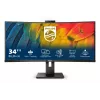Philips 5000 serijos 34B1U5600CH/00 kompiuterio monitorius 86,4 cm (34 colių) 3440 x 1440 pikselių „Wide Quad HD“ LCD juodas