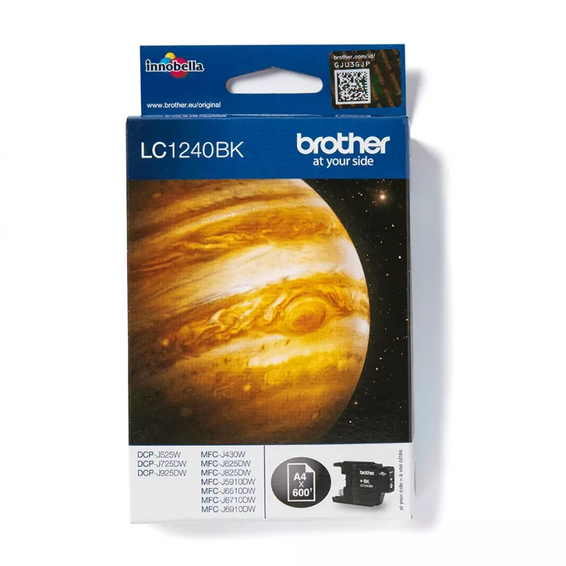 Brother LC1240BK rašalo kasetė 1 vnt. Originali juoda