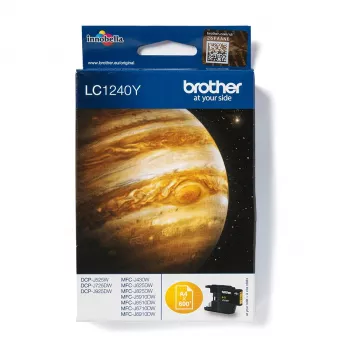 Brother LC-1240Y rašalo kasetė 1 vnt. Originali Geltona