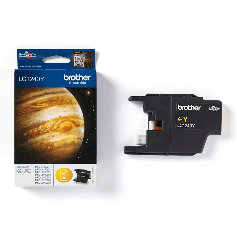 Brother LC-1240Y rašalo kasetė 1 vnt. Originali Geltona