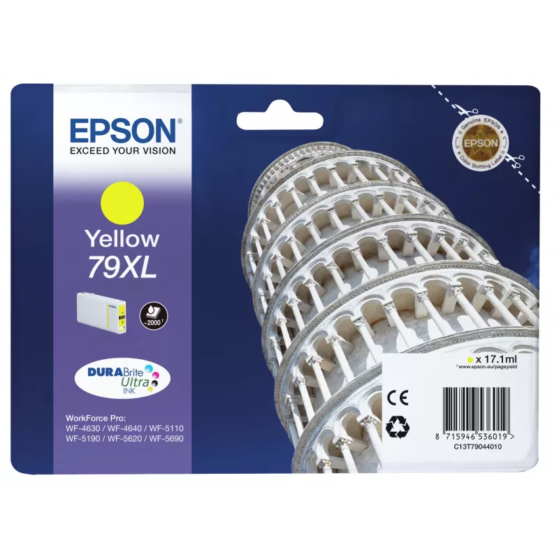 Rašalinis kasetė Epson 79XL C13T79044010 Geltona