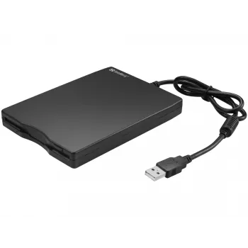 Sandberg USB diskelių įrenginys, išorinis diskelių įrenginys, USB 2.0, 360 aps./min, 102 mm, 140 mm, 17 mm