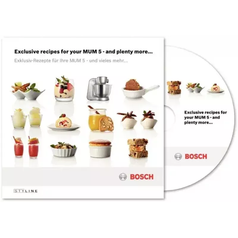 Bosch Styline virtuvės kombainas 900 W 3,9 L Nerūdijantis plienas, Balta