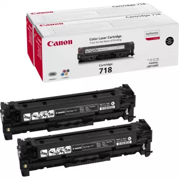 Canon CRG-718 Bk VP juodas dažiklio kasetė 2 vnt. Originali juoda