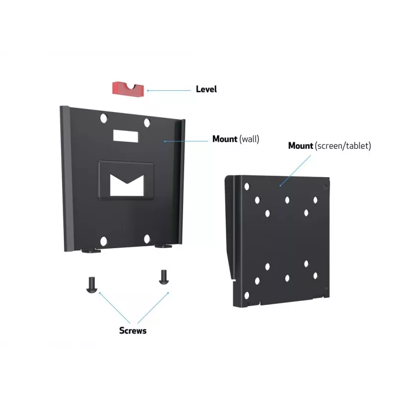 Wallmount Multibrackets M VESA I Juoda 50x50 75x75 100x100
