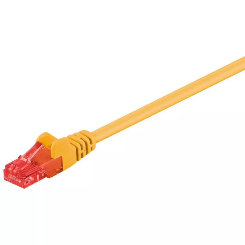 Goobay CAT 6 komutacinis kabelis U/UTP 0,5 m geltonas