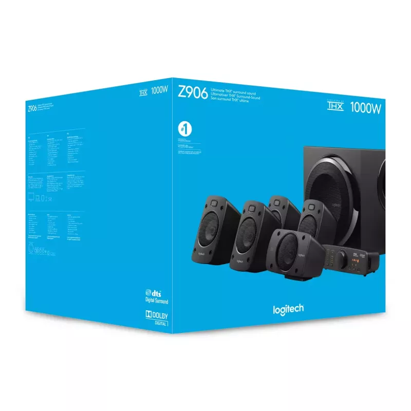LOGITECH Z906 5.1 garsiakalbių sistema su erdviniu garsu