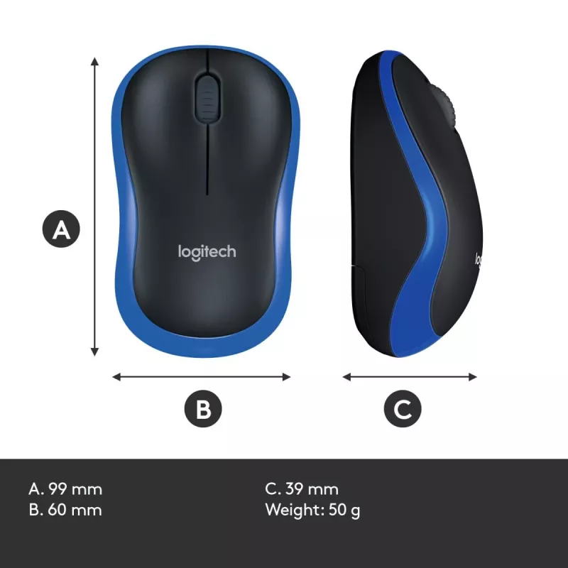 Pelė Logitech Wireless Mouse Blue 910-002239