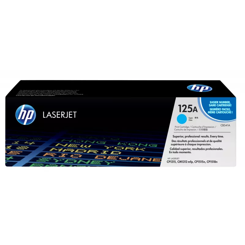 “HP 125A” žydra Originali „LaserJet“ tono kasetė, 1400 puslapių, žydra, 1 vnt.