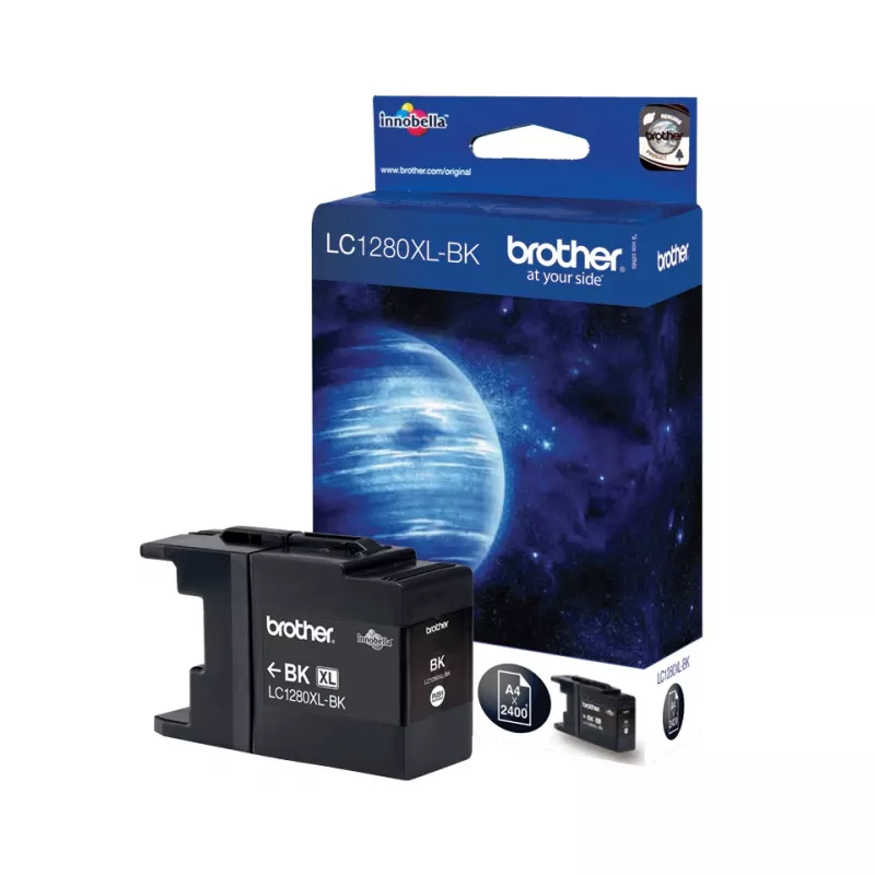 Brother LC1280XLBK rašalo kasetė 1 vnt. Originali juoda