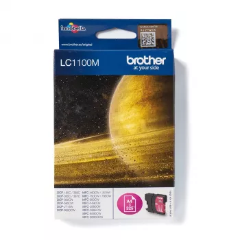Kasetė Brother LC-1100M raudona 325 puslapių (5,5 ml) DCP385,585,715,MFC290,490,615