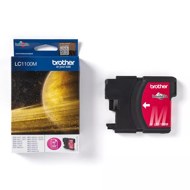 Kasetė Brother LC-1100M raudona 325 puslapių (5,5 ml) DCP385,585,715,MFC290,490,615