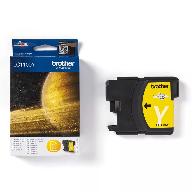 Brother LC1100Y rašalo kasetė 1 vnt. Originali Geltona