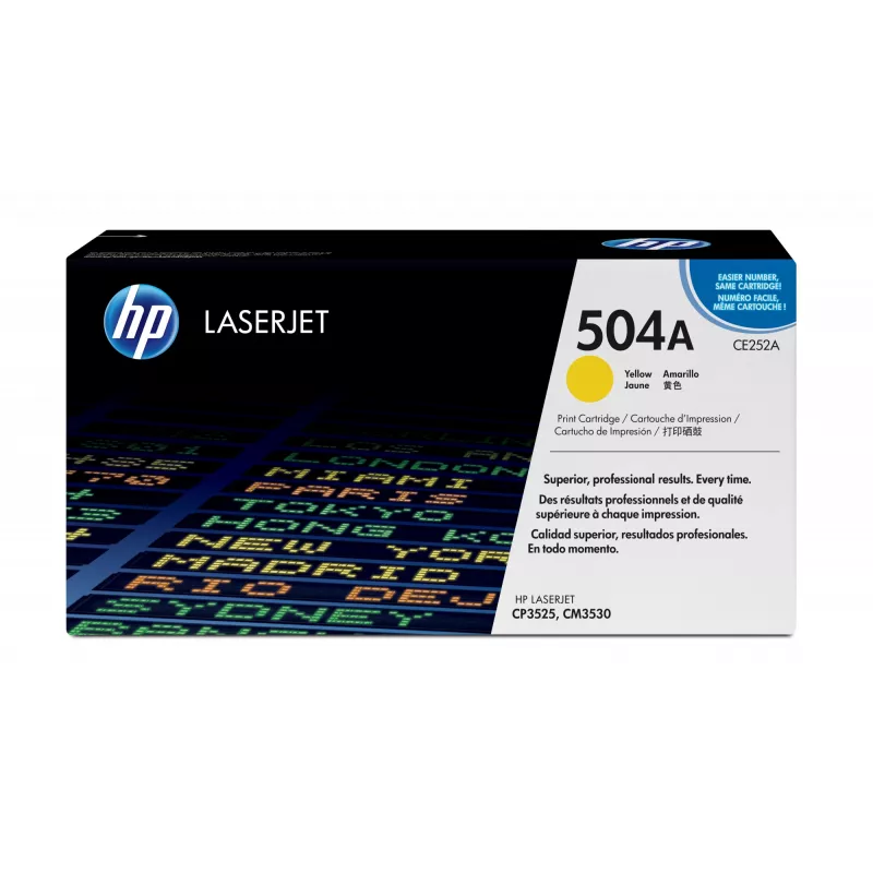 HP 504A geltona originali LaserJet tonerio kasetė, 7000 puslapių, geltona, 1 vnt.