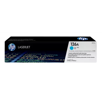 HP 126A Žydra Originali LaserJet tonerio kasetė, 1000 puslapių, Žydra, 1 vnt.