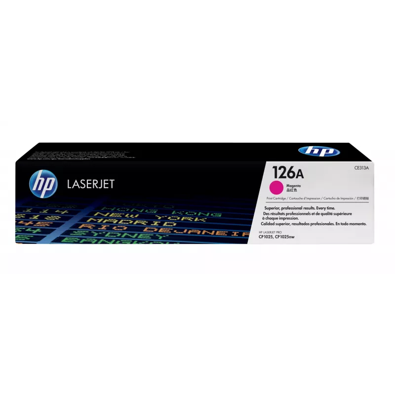 HP 126A Purpurinė Originali LaserJet tonerio kasetė, 1000 puslapių, Purpurinė, 1 vnt.