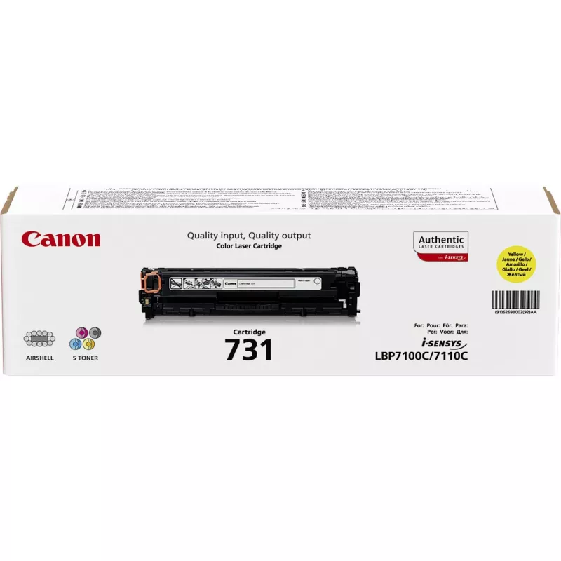 Canon 731 tonerio kasetė 1 vnt. Originali Geltona