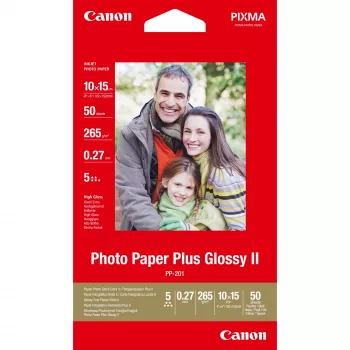 Canon PP-201 Glossy II Photo Paper Plus 4x6 colių - 50 lapų