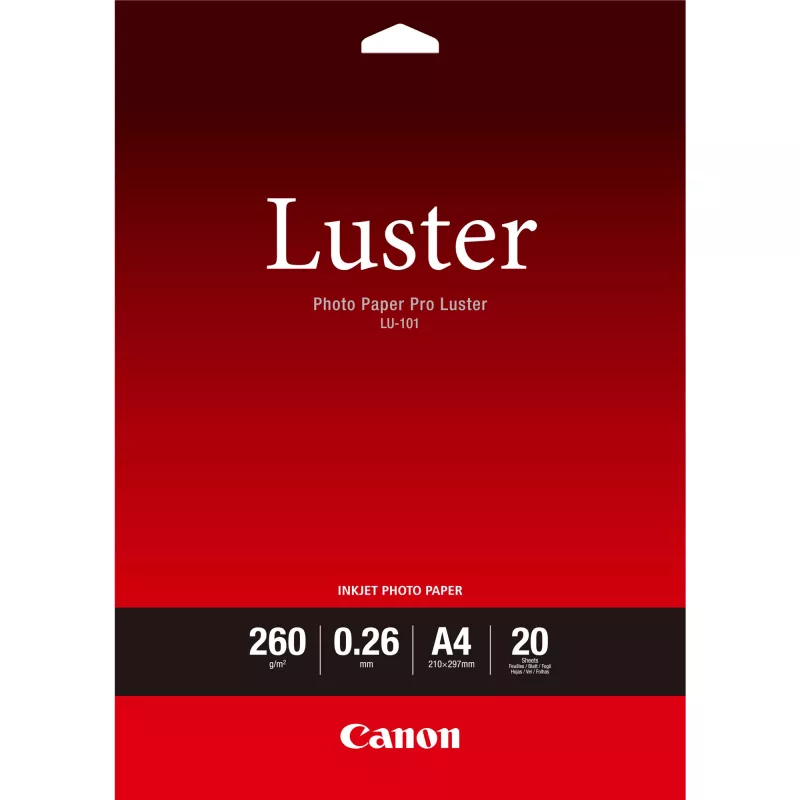 Fotopopierius, Canon, LU-101 Luster Photo Paper Pro A4 - 20 lapų
