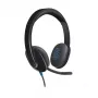 Ausinės Logitech H540 su įmontuotu mikrofonu USB Type-A Juodos